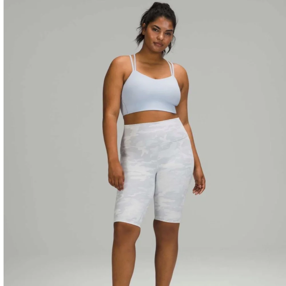 Lululemon Wunder Under Short 10" *Ribbed Incognito Camo Jacquard Alpine White St - Picture 1 of 9